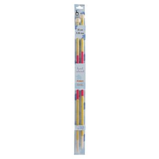 Pony Flair Single Ended Hand Coloured Knitting Pins 35cm - Full range of sizes available!