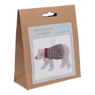 Trimits Felt Decoration Kit - Christmas Polar Bear