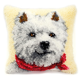 Vervaco West Highland Terrier Cushion Latch Hook Kit