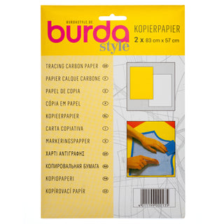 Burda yellow and white Tracing Carbon Paper 83cm x 57cm