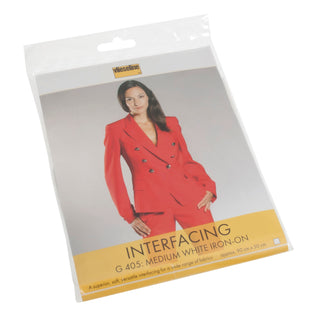 Vlieseline Medium White Iron-On Interlining