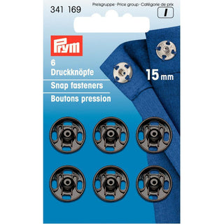Prym Sew On Snap Fastener Black 15mm