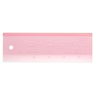 Add-A-Quarter Ruler 6in Pink Plus