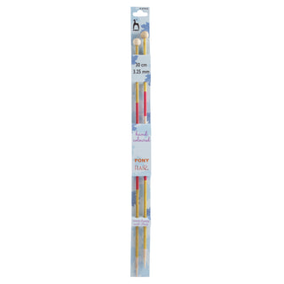Pony Flair Single Ended Hand Coloured Knitting Pins 30cm - Full range of sizes available!