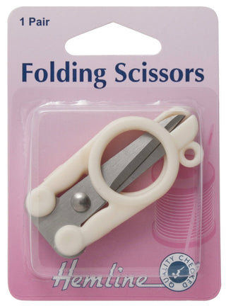 Hemline Metal Folding Scissors 3.17cm/1.25in