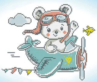 Diamond Dotz Complete Diamond Facet Art Kit Aero Bear