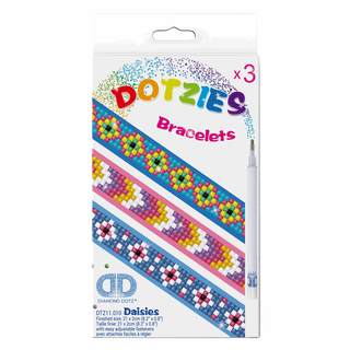 Diamond Dotz Dotzies: Bracelet Kit: Daisies