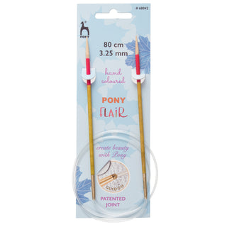 Pony Flair Fixed Circular Knitting Pins 80cm - Full range of sizes available!