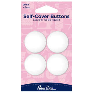 Hemline Nylon Self Cover Buttons 29mm