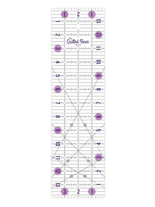 The Quilted Bear Non-Slip Acrylic Quilting Rulers (4" x 14")