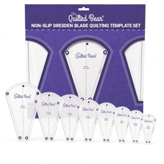 The Quilted Bear - Dresden Quilting Templates - Set of 8 (2 Inch - 6 Inch)