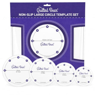 The Quilted Bear Large Quilting Templates - Circle - Set of 4 (4.5" - 9.5")