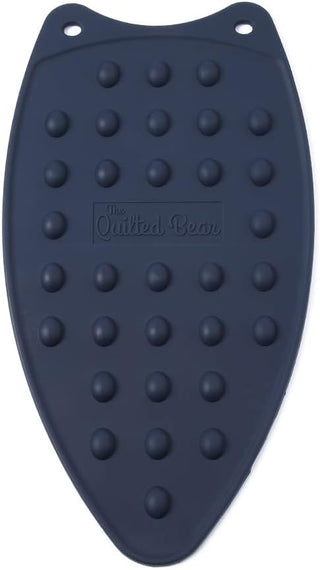 The Quilted Bear Large Silicone Iron Rest (Navy blue)
