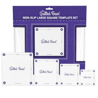 The Quilted Bear Large Quilting Templates - Square - Set of 4 (4.5" - 9.5")