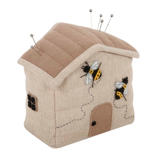 Hobby Gift Pincushion: House: Applique: Bee