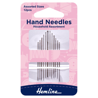 Hemline Household Assorted Needles 12 Pack