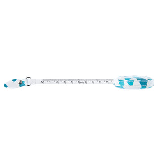 The Quilted Bear Retractable Tape Measure 150cm/60" (Blue Hearts)