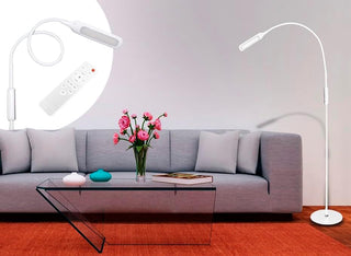 Native Lighting Lumina LED Floor Lamp - Adjustable Gooseneck Reading light & Craft Lamp