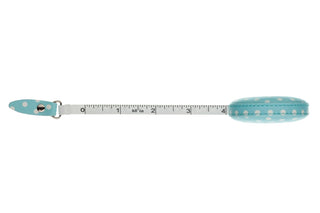The Quilted Bear Retractable Tape Measure 150cm/60" (Blue Polka Dots)