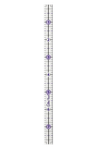 The Quilted Bear Non-Slip Acrylic Quilting Rulers (0.5" x 8")