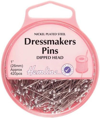 Hemline 26mm Dipped Head Dressmaker's Pins