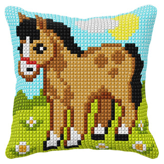 Orchidea Horse Cushion Cross Stitch Kit