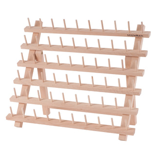 Milward Spool Holder: 60 Spools: Beech Wood