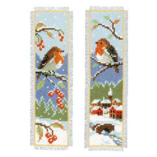 Vervaco Robbins Bookmark Counted Cross Stitch Kit Set of 2