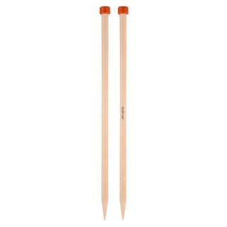 Knit Pro Basic Birch Single-Ended Knitting Pins 40cm - Full range of sizes available!