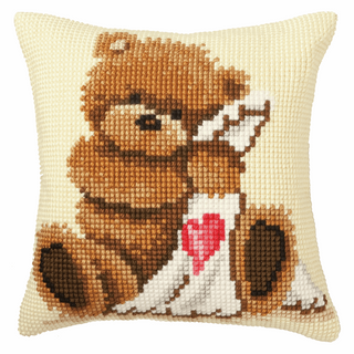 Vervaco Cross Stitch Kit: Cushion: Popcorn Goodnight
