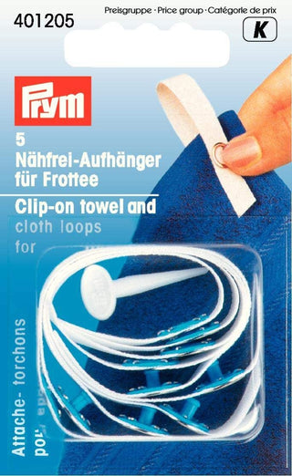 Prym Clip-On Towel and Cloth Loops for Towelling