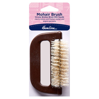 Hemline Mohair Fabric Comb with Hard Bristles