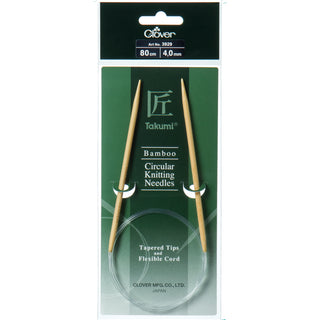 Clover Takumi Bamboo Fixed Circular Knitting Pins - Full Range of Sizes Available!