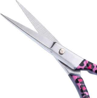 The Quilted Bear Pink Leopard Print Embroidery Scissors (3.5")