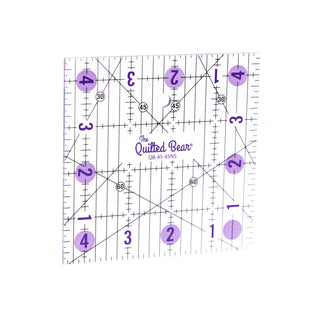The Quilted Bear Non-Slip Acrylic Quilting Rulers (4.5" x 4.5")