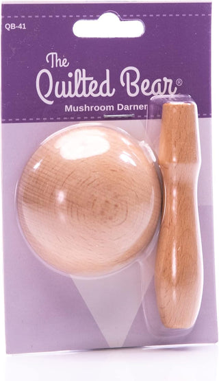 The Quilted Bear Wooden Darning Mushroom