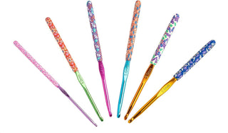 The Quilted Bear Floral Crochet Hooks (10mm Hook)