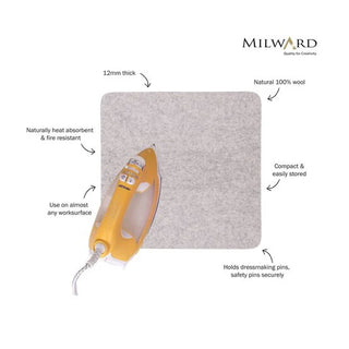 Milward Wool Pressing Mat 12" x 12" (30.5cm x 30.5cm)