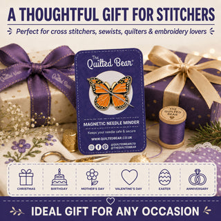 The Quilted Bear Magnetic Needle Minder (Butterfly)
