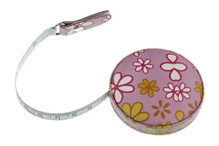 The Quilted Bear Retractable Tape Measure 150cm/60" (Flowers)