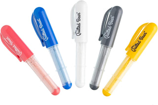 The Quilted Bear Chalk Fabric Markers (red, blue, white, silver and yellow)