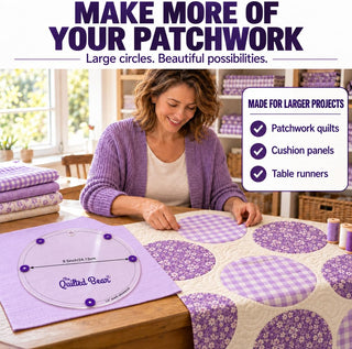 The Quilted Bear Large Quilting Templates - Circle - Set of 4 (4.5" - 9.5")