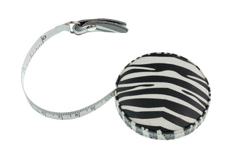 The Quilted Bear Retractable Tape Measure 150cm/60" (Zebra)