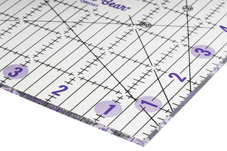 The Quilted Bear Non-Slip Acrylic Quilting Rulers (6.5" x 6.5")