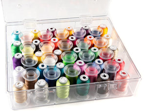 The Quilted Bear 50 Spool Sewing Thread Storage Box