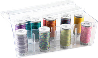 The Quilted Bear 19 Spool Sewing Thread Storage Box