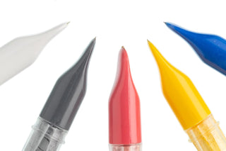 The Quilted Bear Chalk Fabric Markers (red, blue, white, silver and yellow)