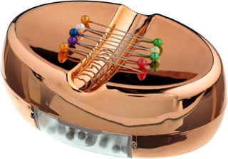 The Quilted Bear Magnetic Pin Dish with 25 Sewing Pins (Rose gold)