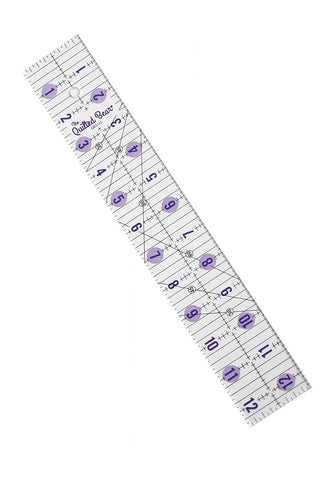 The Quilted Bear Non-Slip Acrylic Quilting Rulers (2" x 12.5")