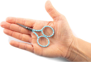 The Quilted Bear Blue Polka Dots Embroidery Scissors (3.5")
